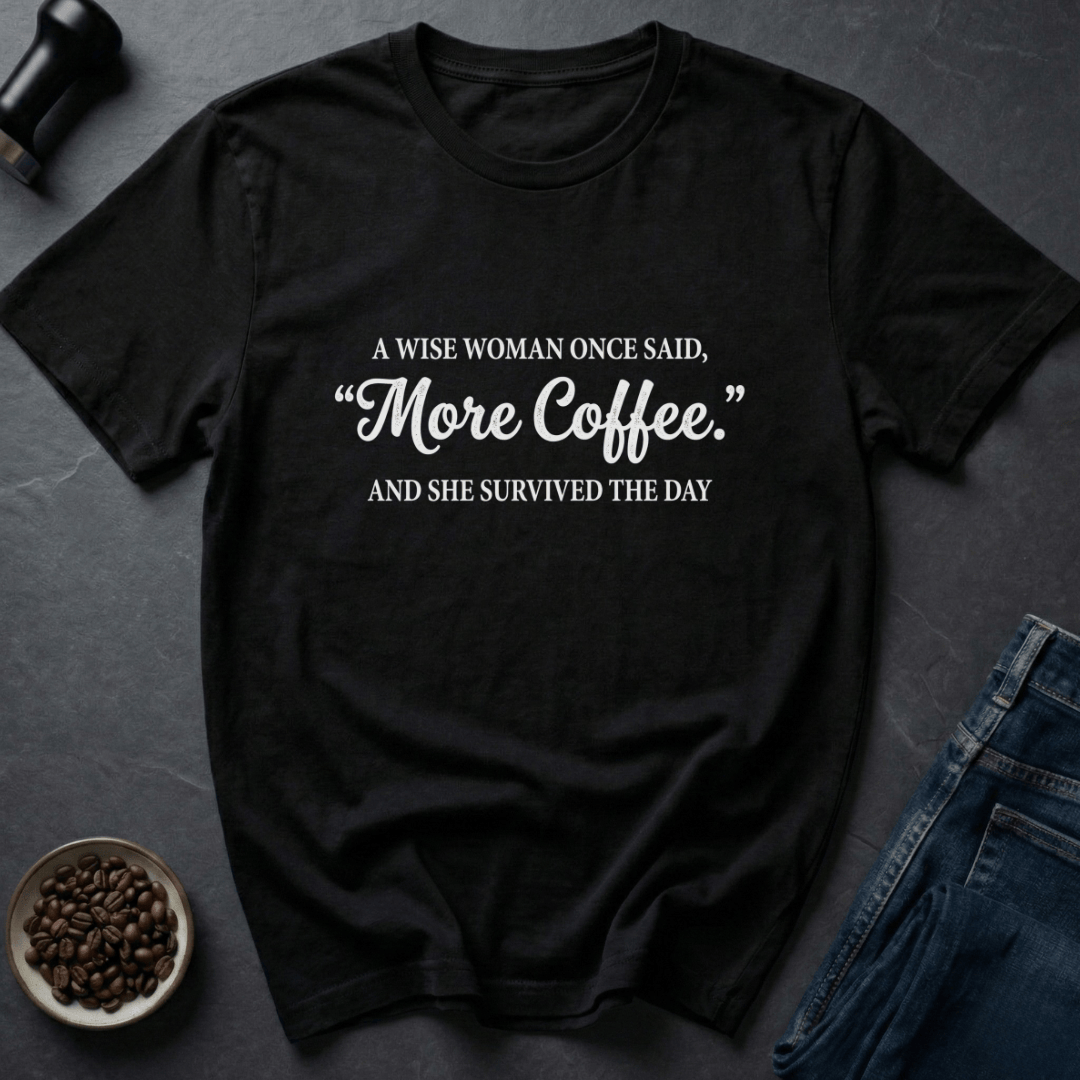 Coffee graphic Queen Fueled T-Shirt in Black / S by Caffeine Dept