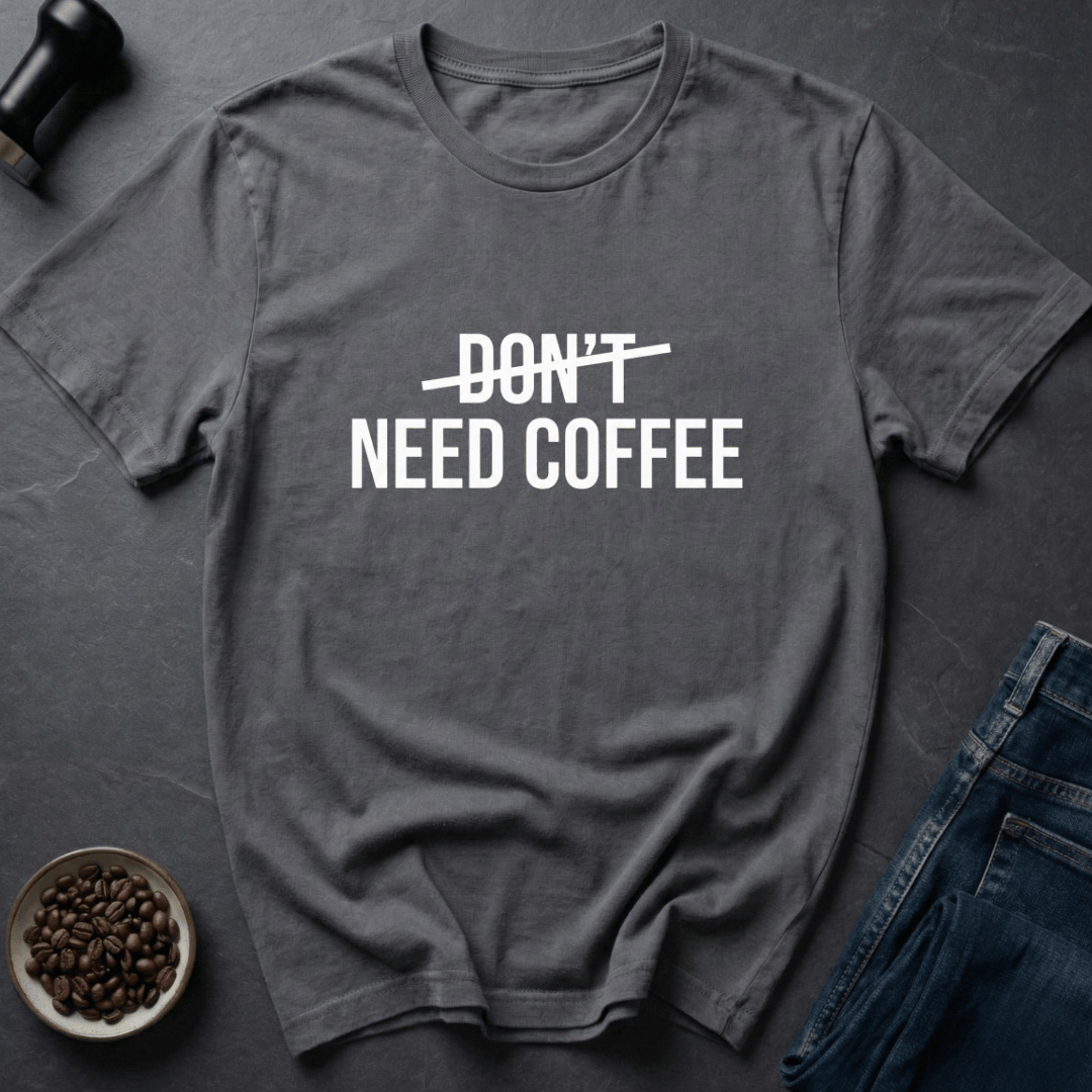 Coffee graphic Raw Energy T-Shirt in Charcoal / S by Caffeine Dept