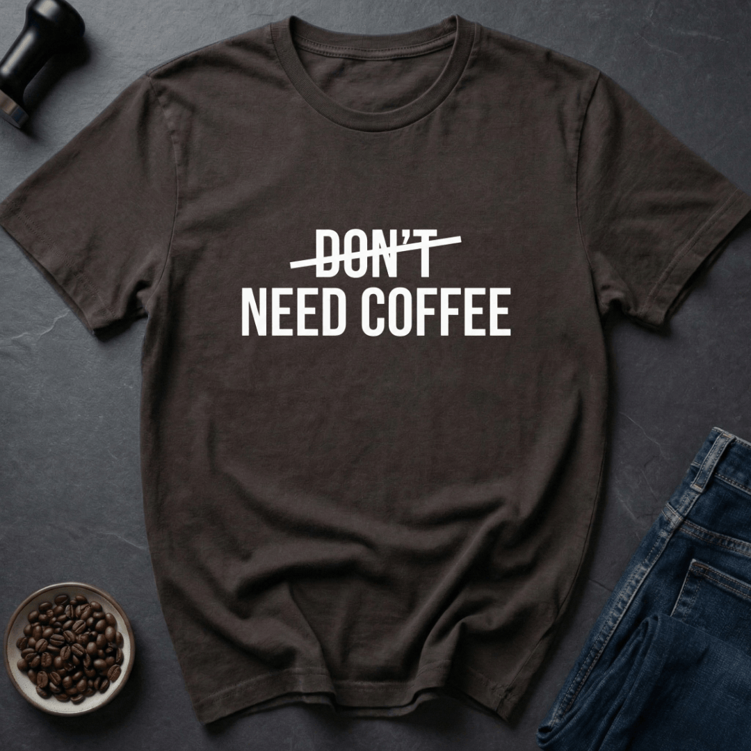 Coffee graphic Raw Energy T-Shirt in Dark Chocolate / S by Caffeine Dept