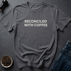 Coffee graphic Reconciled T-Shirt in Charcoal / S by Caffeine Dept