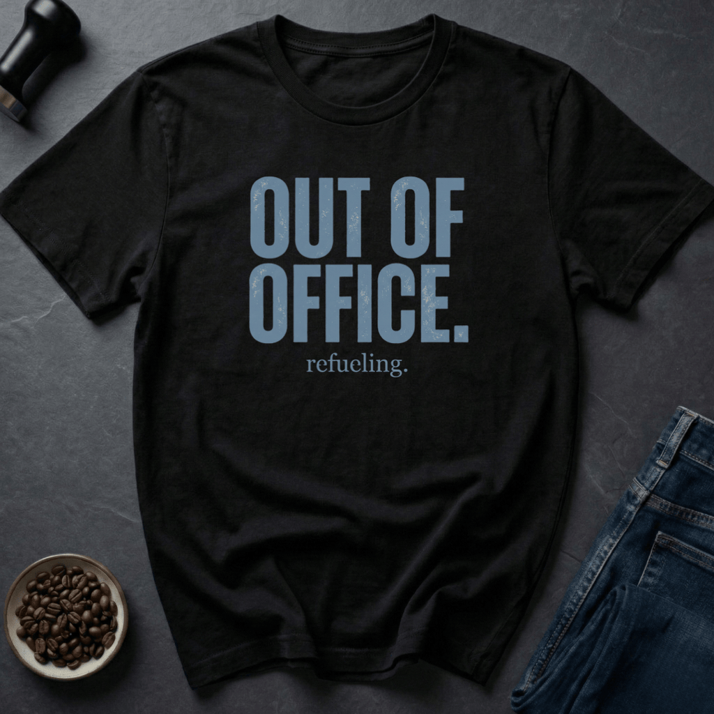 Coffee graphic Refueling Mode T-Shirt in Black / S by Caffeine Dept