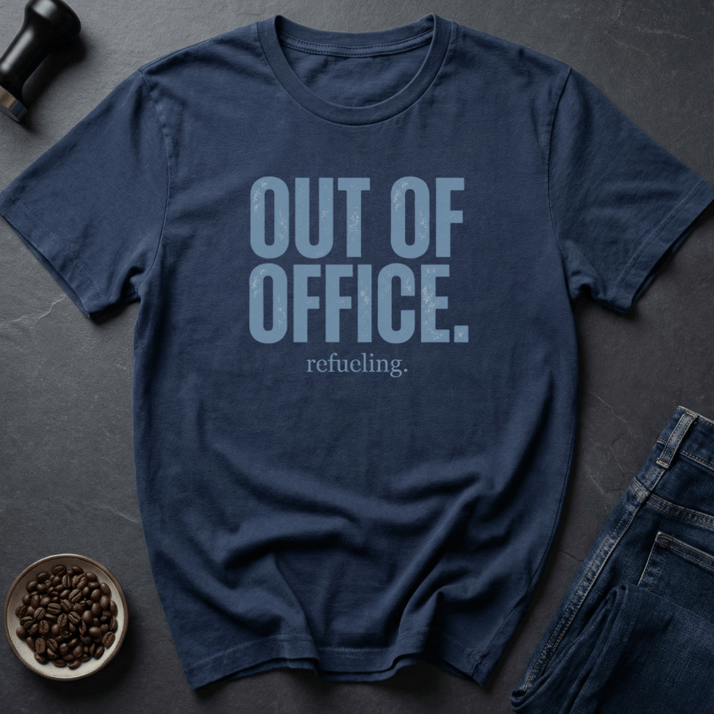 Coffee graphic Refueling Mode T-Shirt in Navy / S by Caffeine Dept