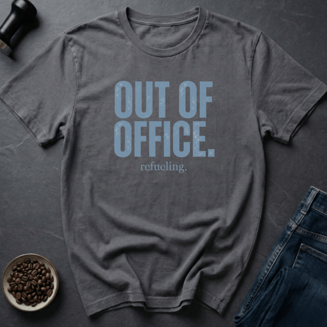 Coffee graphic Refueling Mode T-Shirt in Navy / S by Caffeine Dept