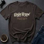 Coffee graphic Repeat Roast T-Shirt in Dark Chocolate / S by Caffeine Dept