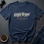 Coffee graphic Repeat Roast T-Shirt in Navy / S by Caffeine Dept