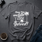 Coffee graphic Retired Life T-Shirt in Navy / S by Caffeine Dept