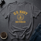 Coffee graphic Retired Roaster T-Shirt in Charcoal / S by Caffeine Dept