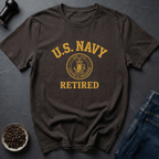 Coffee graphic Retired Roaster T-Shirt in Dark Chocolate / S by Caffeine Dept