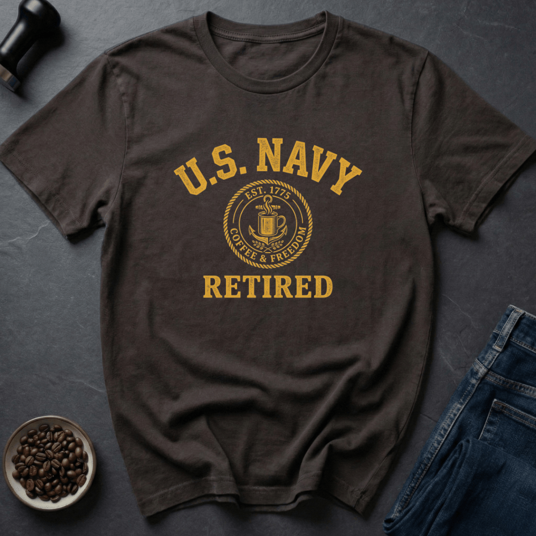 Coffee graphic Retired Roaster T-Shirt in Dark Chocolate / S by Caffeine Dept