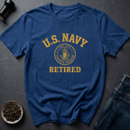 Coffee graphic Retired Roaster T-Shirt in Royal / S by Caffeine Dept