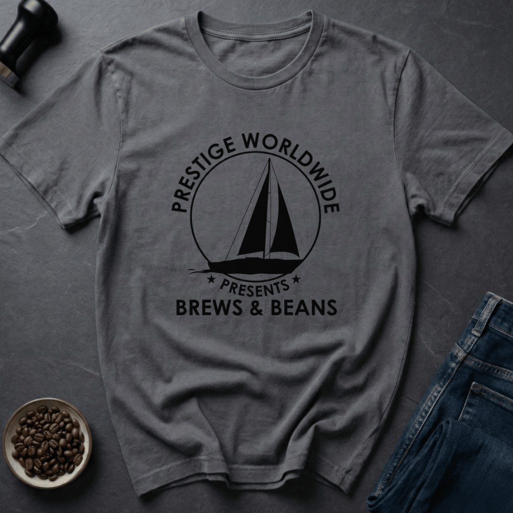 Coffee graphic Retro Brews T-Shirt in Charcoal / S by Caffeine Dept
