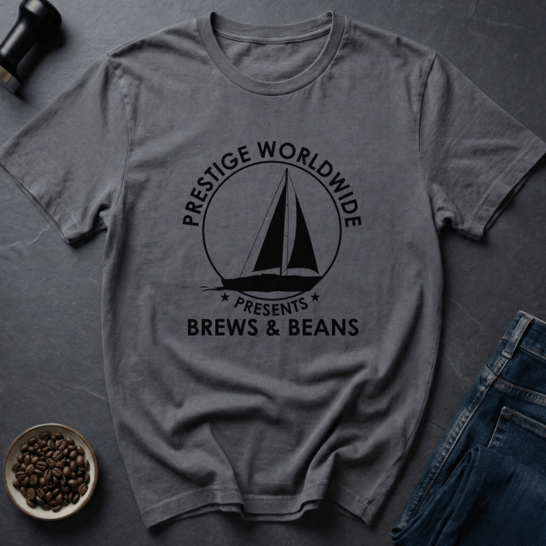 Coffee graphic Retro Brews T-Shirt in Charcoal / S by Caffeine Dept