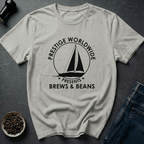 Coffee graphic Retro Brews T-Shirt in Ice Grey / S by Caffeine Dept