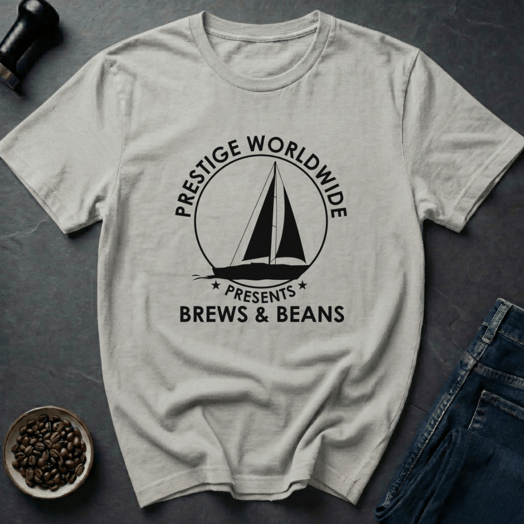 Coffee graphic Retro Brews T-Shirt in Ice Grey / S by Caffeine Dept