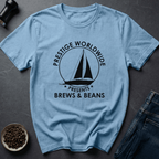 Coffee graphic Retro Brews T-Shirt in Light Blue / S by Caffeine Dept