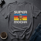 Coffee graphic Retro Mocha T-Shirt in Charcoal / S by Caffeine Dept