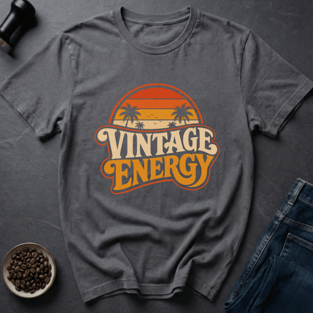 Coffee graphic Retro Power T-Shirt in Navy / S by Caffeine Dept