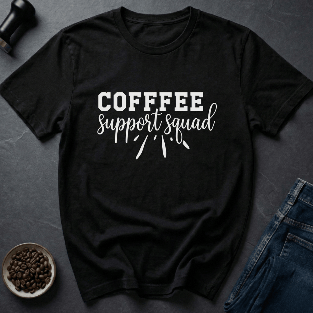 Coffee graphic Roast Crew T-Shirt in Black / S by Caffeine Dept