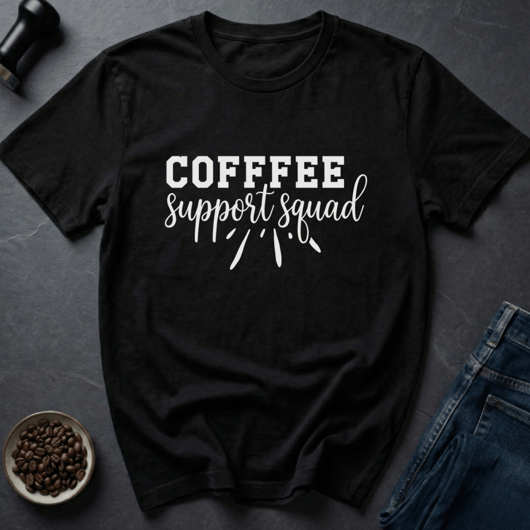 Coffee graphic Roast Crew T-Shirt in Black / S by Caffeine Dept