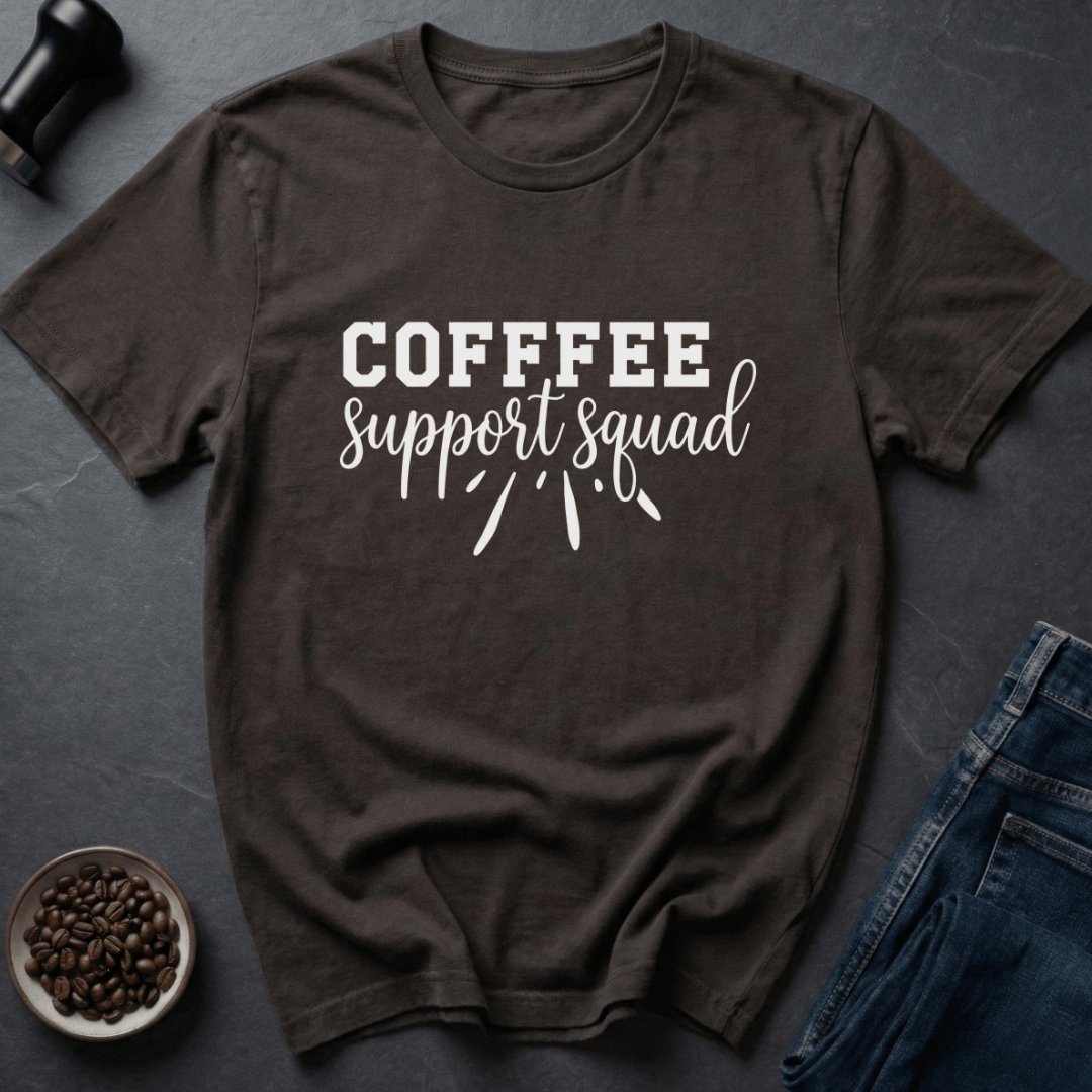 Coffee graphic Roast Crew T-Shirt in Dark Chocolate / S by Caffeine Dept