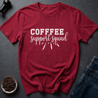Coffee graphic Roast Crew T-Shirt in Heather Red / S by Caffeine Dept