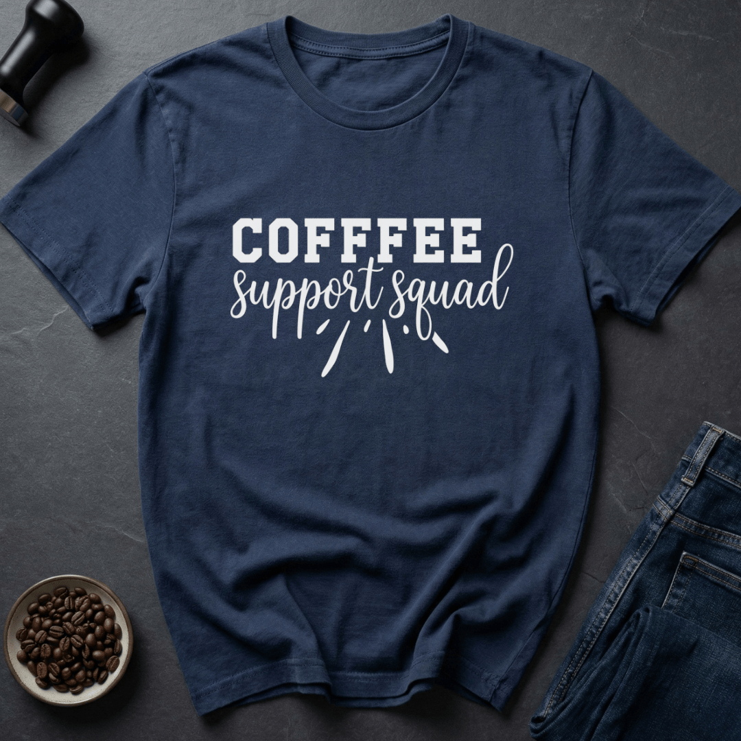 Coffee graphic Roast Crew T-Shirt in Navy / S by Caffeine Dept