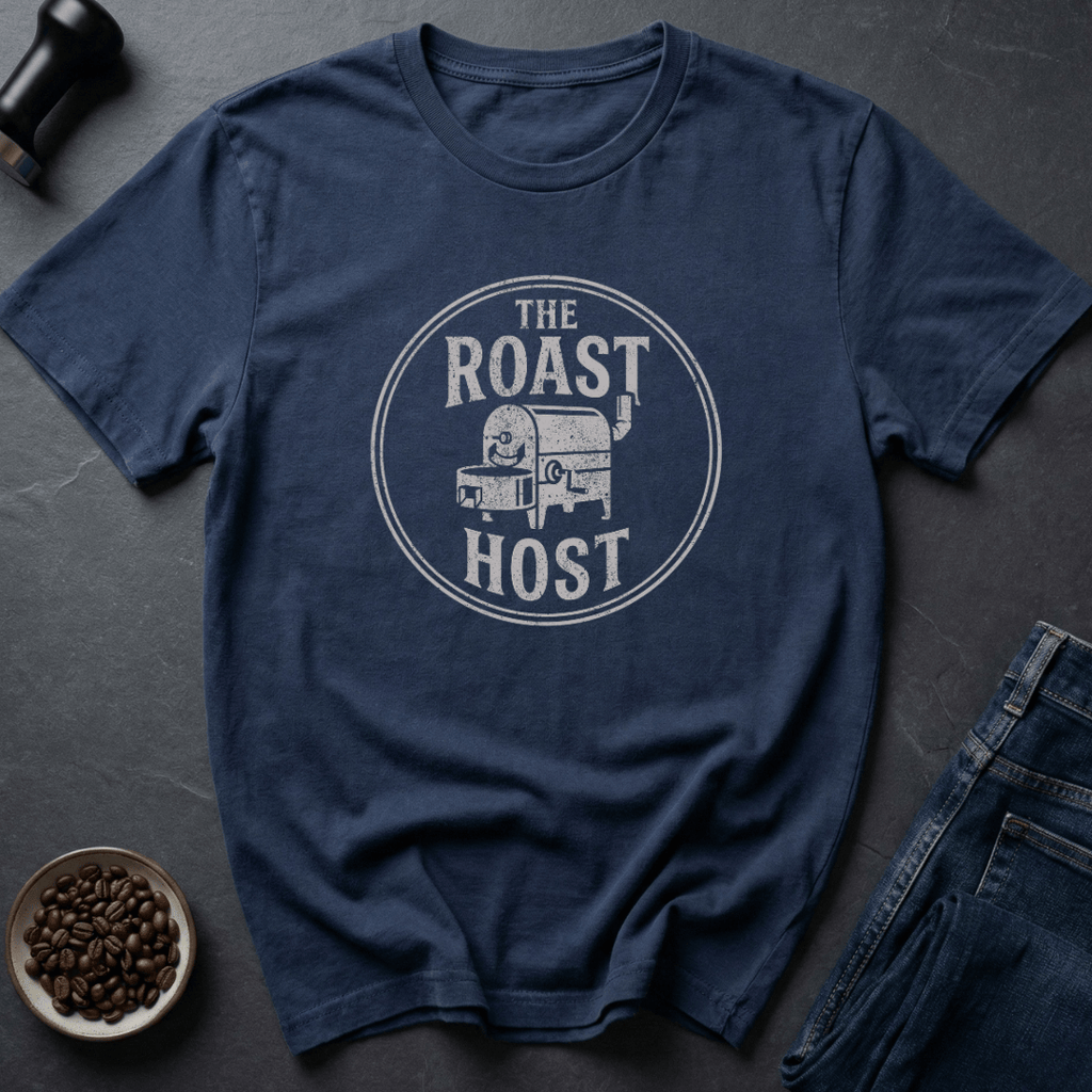Coffee graphic Roast Master T-Shirt in Navy / S by Caffeine Dept