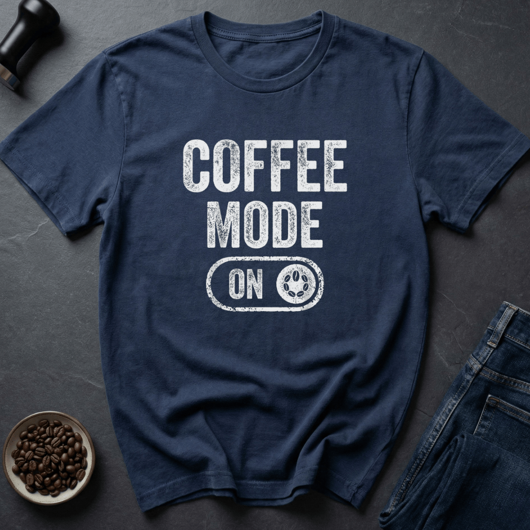 Coffee graphic Roast Switch T-Shirt in Navy / S by Caffeine Dept