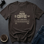Coffee graphic Salted Strength T-Shirt in Dark Chocolate / S by Caffeine Dept