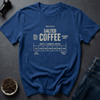 Coffee graphic Salted Strength T-Shirt in Royal / S by Caffeine Dept