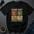 Coffee graphic Same Coffee T-Shirt in Military Green / S by Caffeine Dept