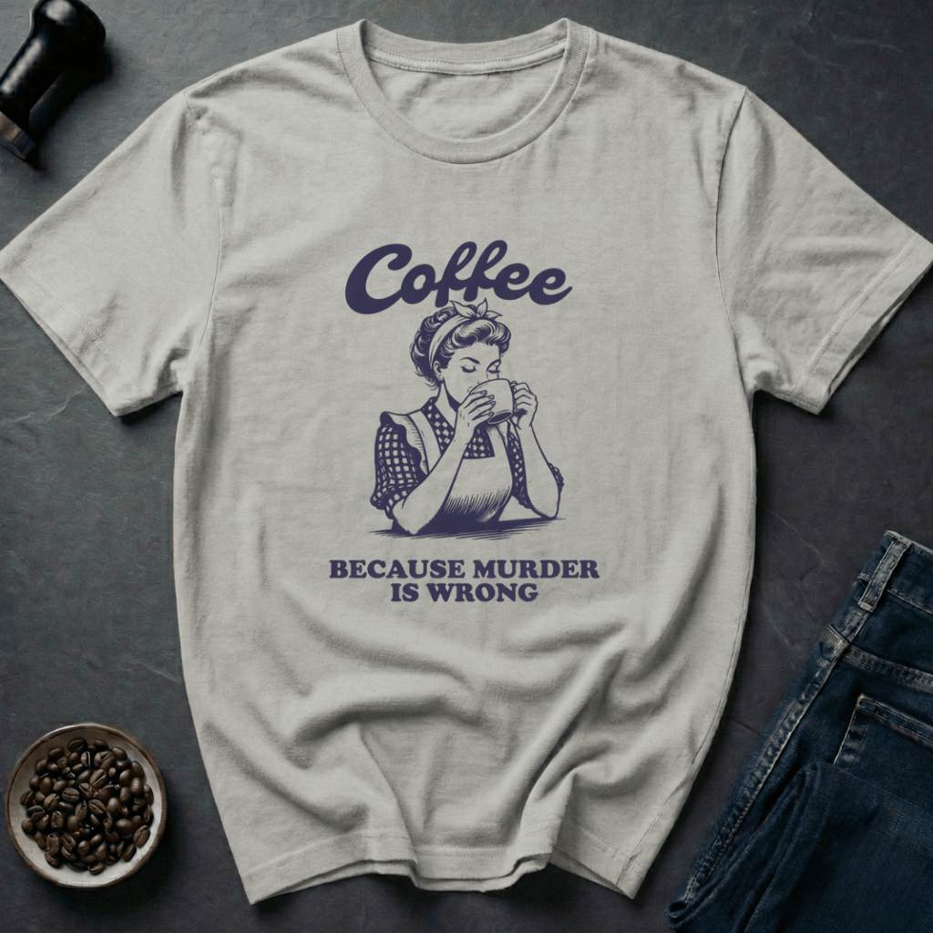 Coffee graphic Sanity Juice T-Shirt in Sand / S by Caffeine Dept