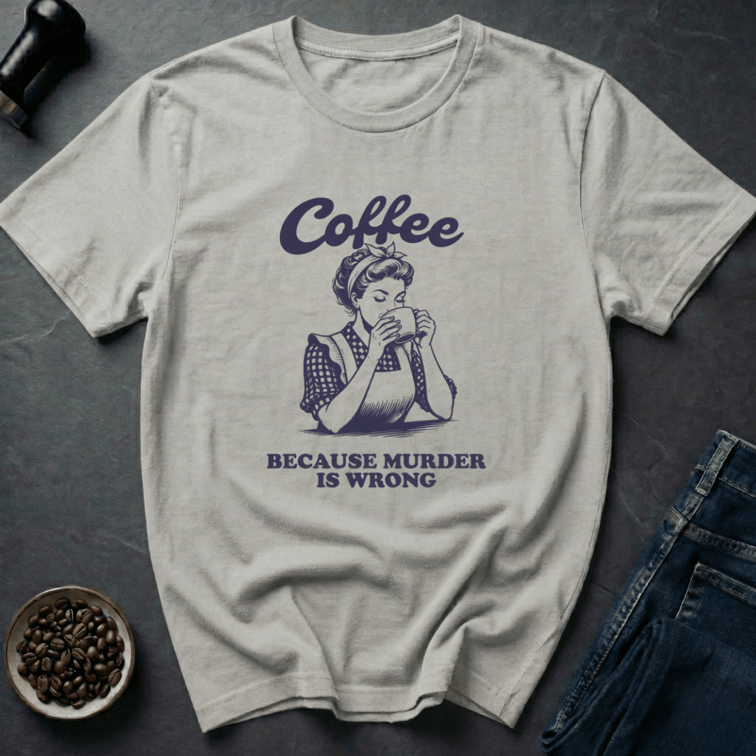 Coffee graphic Sanity Juice T-Shirt in Sand / S by Caffeine Dept