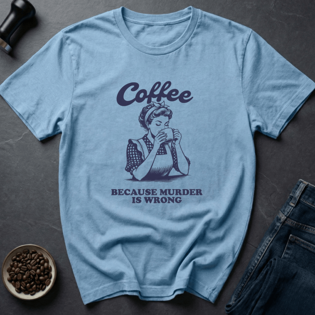 Coffee graphic Sanity Juice T-Shirt in Sand / S by Caffeine Dept