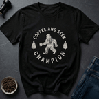 Coffee graphic Sasquatch Beans T-Shirt in Black / S by Caffeine Dept