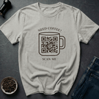 Coffee graphic Scan Coffee T-Shirt in Ice Grey / S by Caffeine Dept