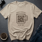 Coffee graphic Scan Coffee T-Shirt in Ice Grey / S by Caffeine Dept