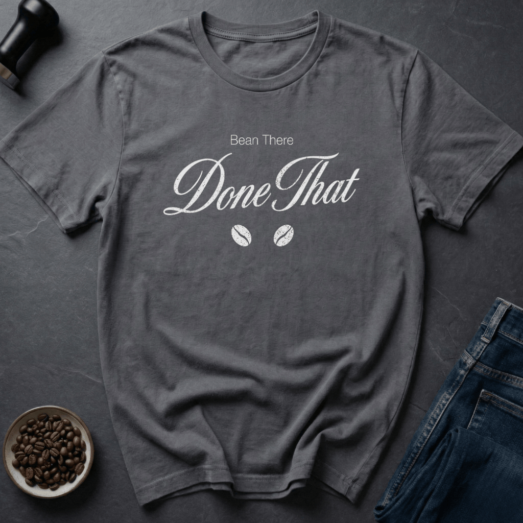 Coffee graphic Seasoned Bean T-Shirt in Charcoal / S by Caffeine Dept