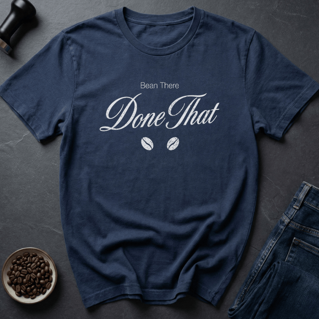 Coffee graphic Seasoned Bean T-Shirt in Navy / S by Caffeine Dept