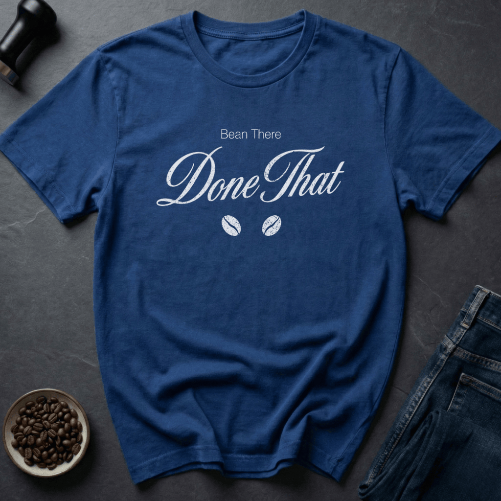 Coffee graphic Seasoned Bean T-Shirt in Royal / S by Caffeine Dept