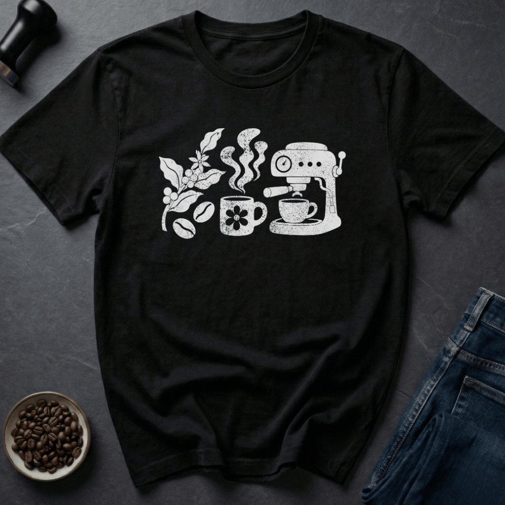 Coffee graphic Seed To Sip T-Shirt in Black / S by Caffeine Dept