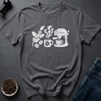 Coffee graphic Seed To Sip T-Shirt in Charcoal / S by Caffeine Dept