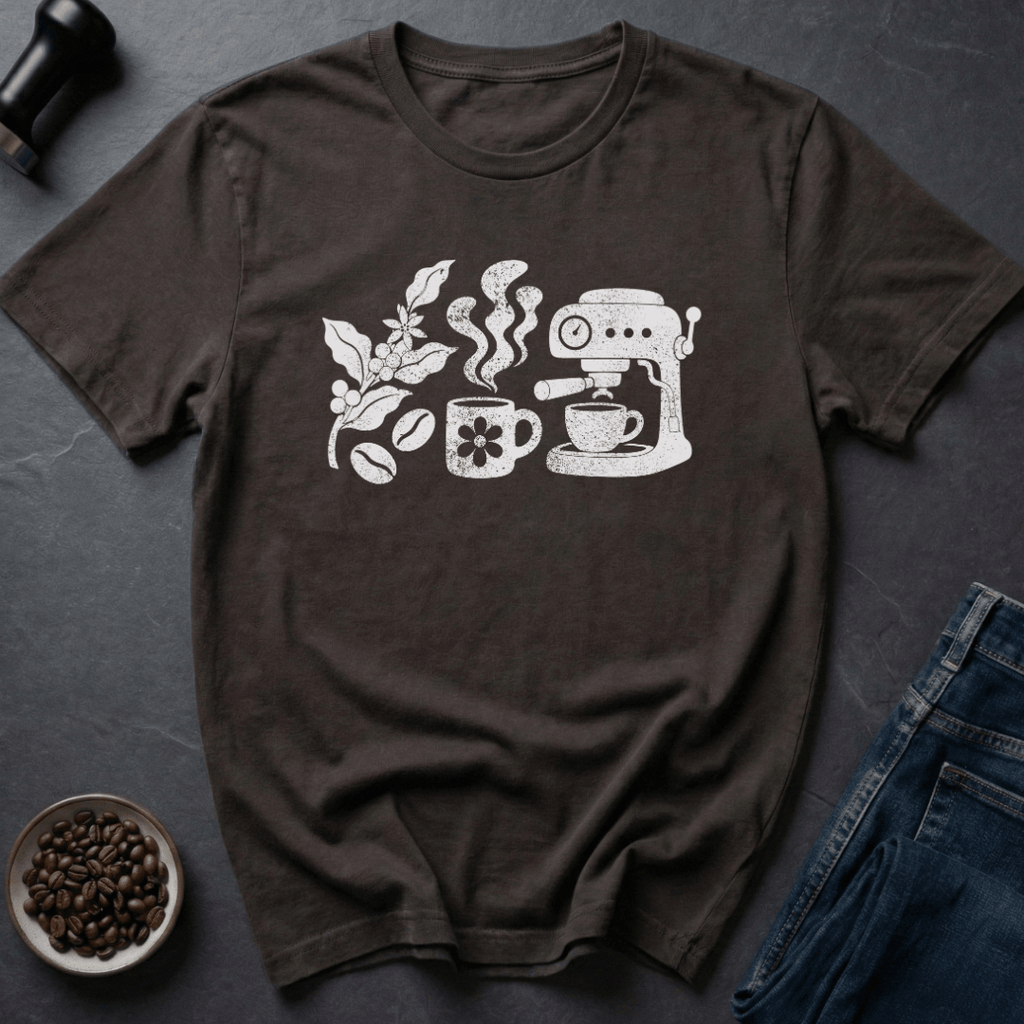 Coffee graphic Seed To Sip T-Shirt in Dark Chocolate / S by Caffeine Dept