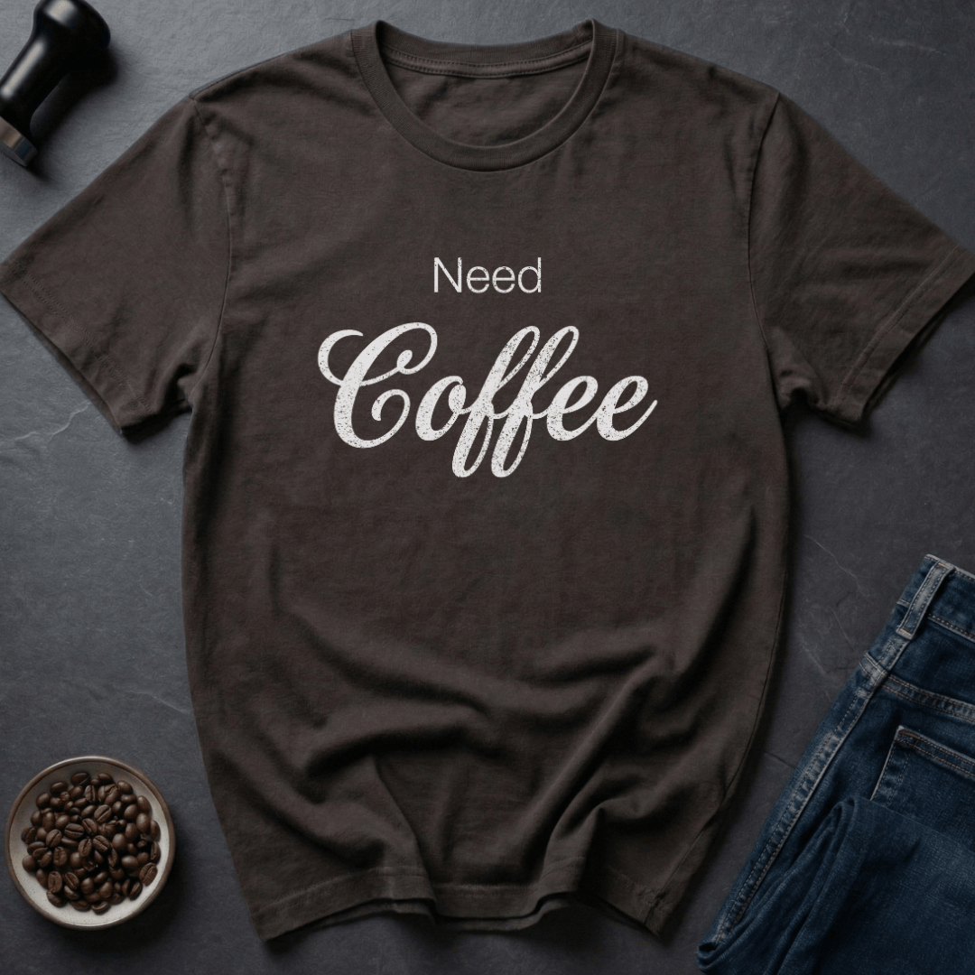 Coffee graphic Send Help T-Shirt in Dark Chocolate / S by Caffeine Dept