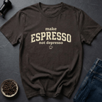 Coffee graphic Shot Therapy T-Shirt in Dark Chocolate / S by Caffeine Dept