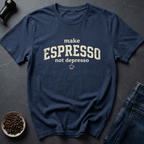 Coffee graphic Shot Therapy T-Shirt in Navy / S by Caffeine Dept