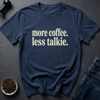 Coffee graphic Silence First T-Shirt in Navy / S by Caffeine Dept