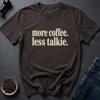 Coffee graphic Silence First T-Shirt in Navy / S by Caffeine Dept