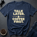 Coffee graphic Silence Please T-Shirt in Military Green / S by Caffeine Dept