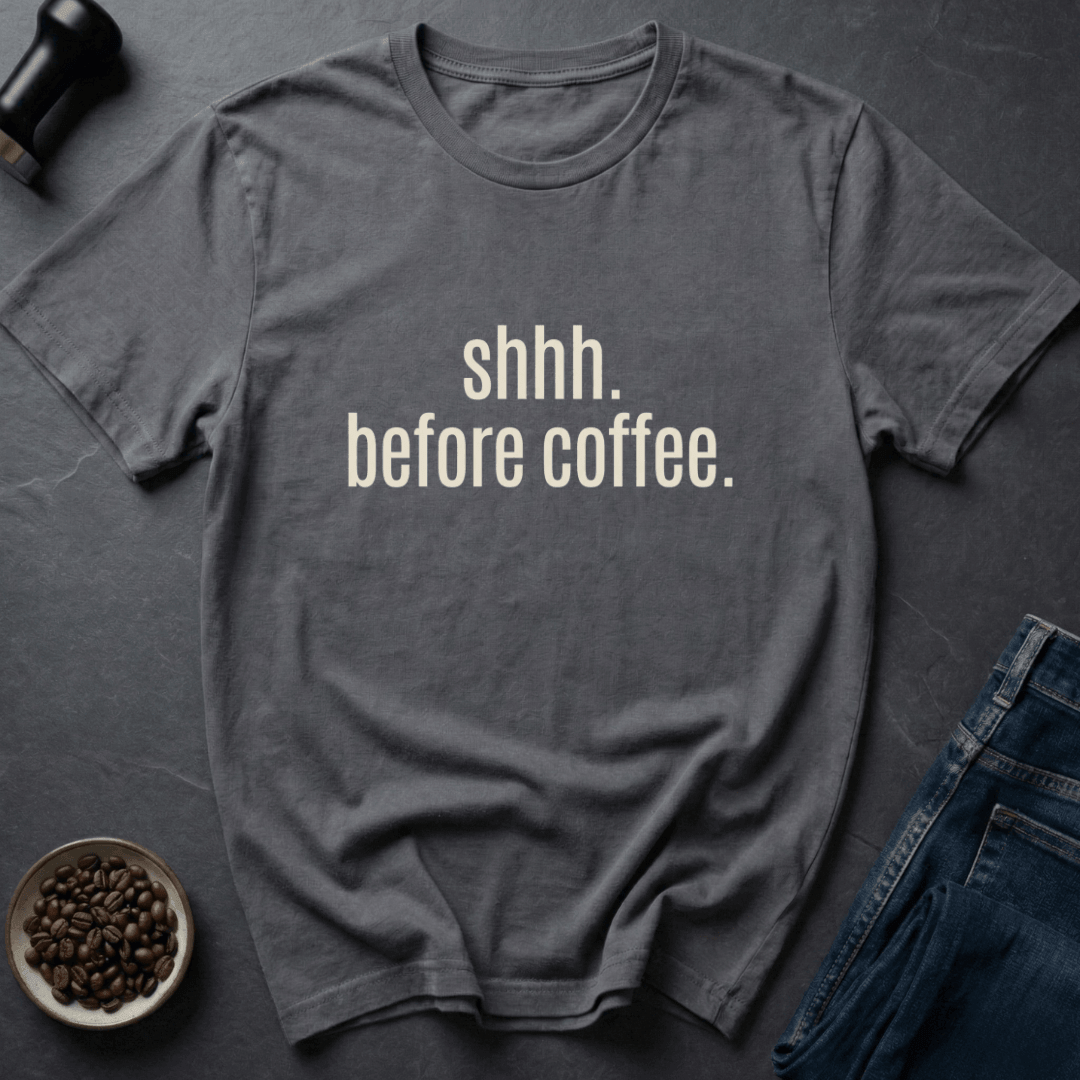 Coffee graphic Silent Brewing T-Shirt in Black / S by Caffeine Dept